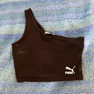 One shoulder puma croptop